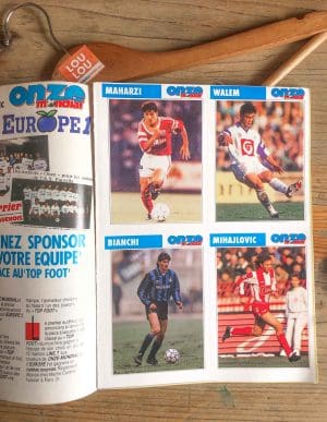 fiches de collection du magazine onze mondial vintage 1992, Didier Deschamps