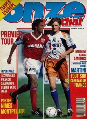 magazine de football vintage onze mondial septembre 91