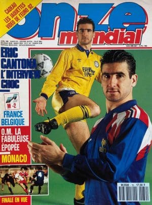 magazine de football vintage Avril 92 onze mondial