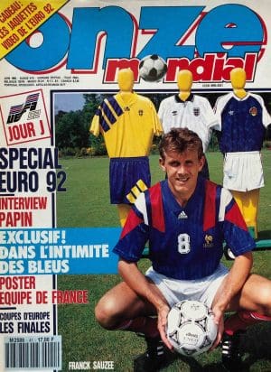 magazine de football vintage onze mondial juin 92