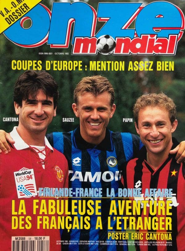 magazine de foot ancien onze mondial octobre 93
