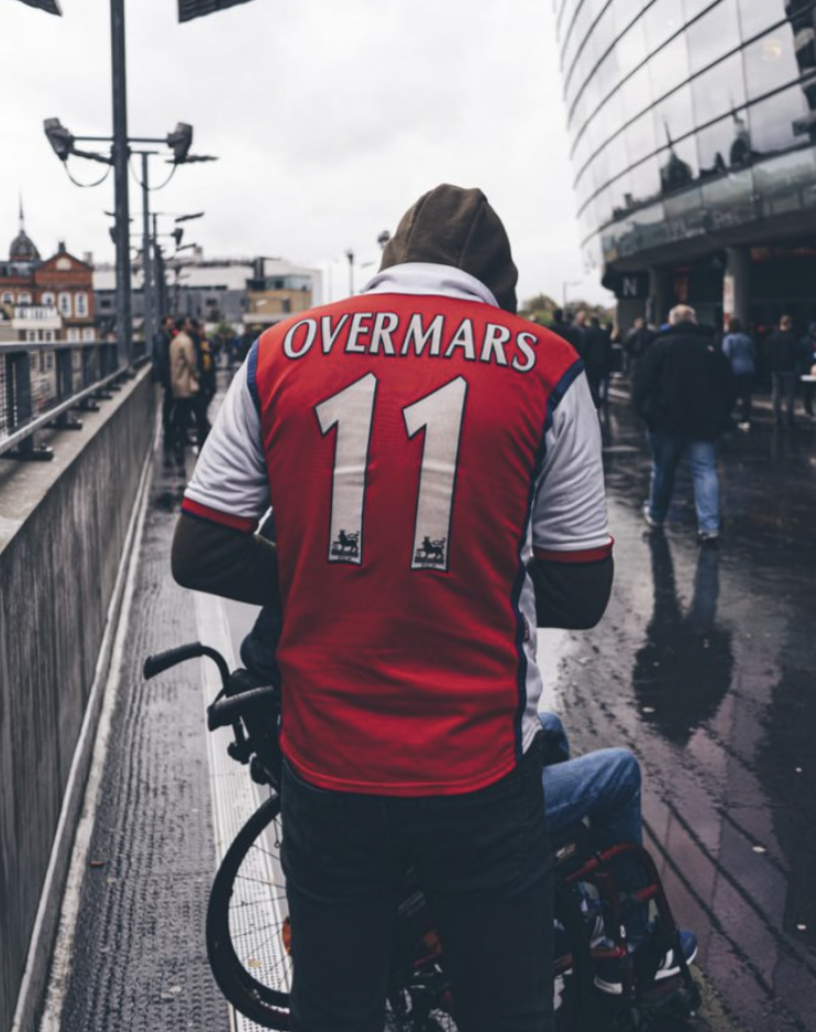 maillot de foot vintage du club d'Arsenal en Premier League