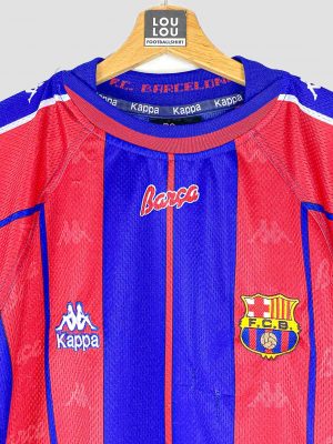 Maillot de football vintage du FC Barcelone 1997-1998