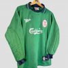 maillot de gardien de but vert liverpool saison 1998
