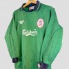 maillot de gardien de but vert liverpool saison 1997