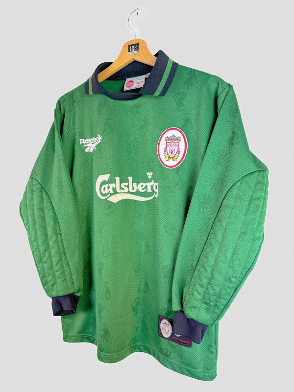maillot de gardien de but vert liverpool saison 1997