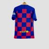 Vue arrière du maillot domicile FC Barcelone 2019-2020 (version joueur), avec flocage officiel et col V