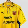 Maillot de foot vintage jaune Puma du FC Metz 1999-2000 porté en Division 1
