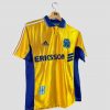 Maillot de football Adidas OM saison 98-99, modèle vintage sponsorisé par Ericsson.