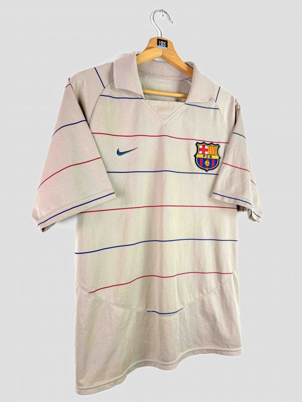Maillot rare du FC Barcelone 2003-2004 porté par Ronaldinho, pièce rétro de légende