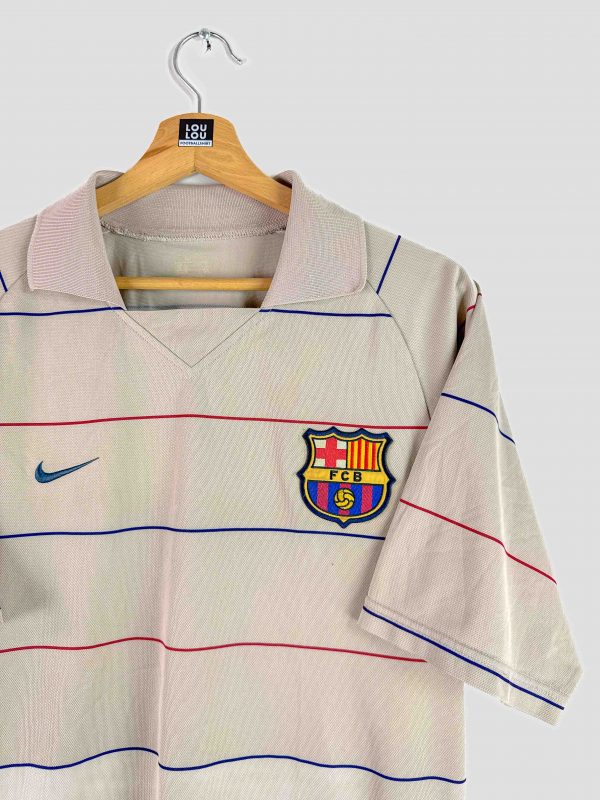 Maillot de football Barcelone saison 2003-2004, design Nike vintage doré