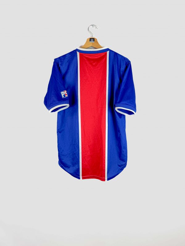 Dos du maillot de foot officiel PSG 1999/2000 avec le grand logo Opel emblématique