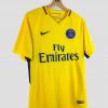 Maillot football PSG extérieur jaune 2017/2018 floqué Neymar numéro 10