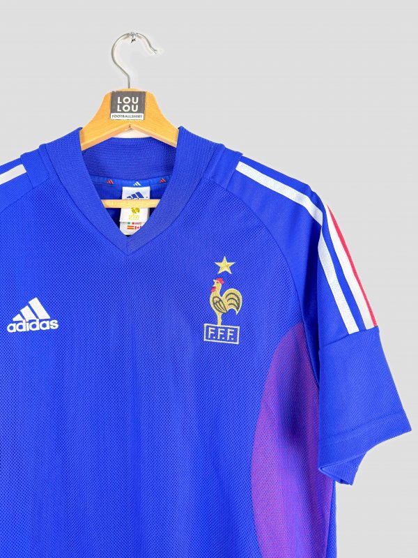 Gros plan maillot Equipe de France 2002