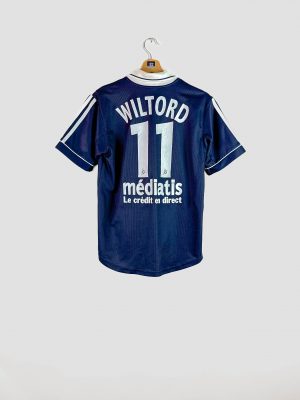 Maillot domicile des Girondins de Bordeaux saison 1999-2000 signé Adidas, sponsor GTS Omnicom