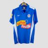 Maillot du Montpellier HSC saison 2010-2011 bleu ciel floqué du sponsor “La Foir’Fouille”