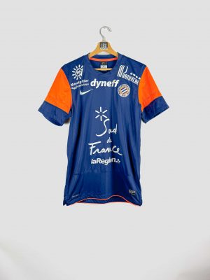 Maillot domicile du Montpellier HSC saison 2012-2013 avec sponsors et logo Nike
