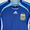 Gros plan du maillot de football vintage Argentine 2006
