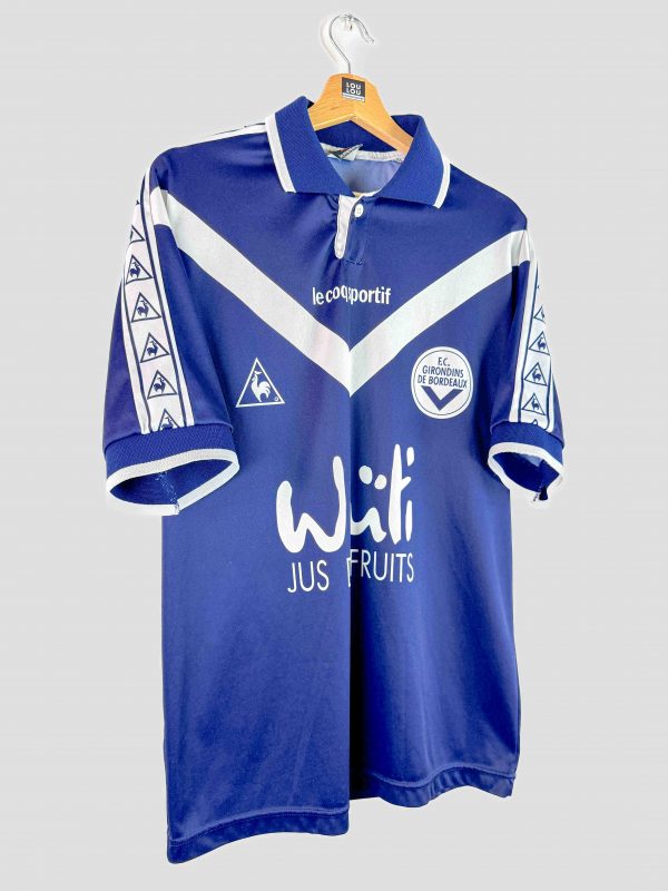 maillot de football vintage Bordeaux 96 vue de côtes