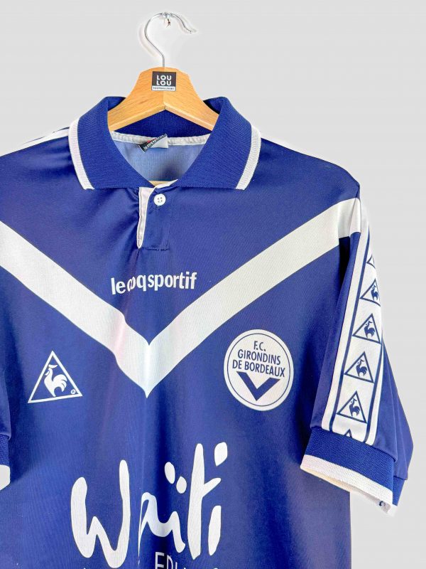 détail maillot de foot rétro Bordeaux 96