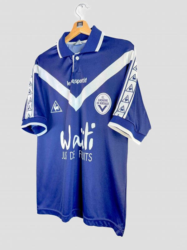 maillot de foot vintage Bordeaux 96 vue de côtes